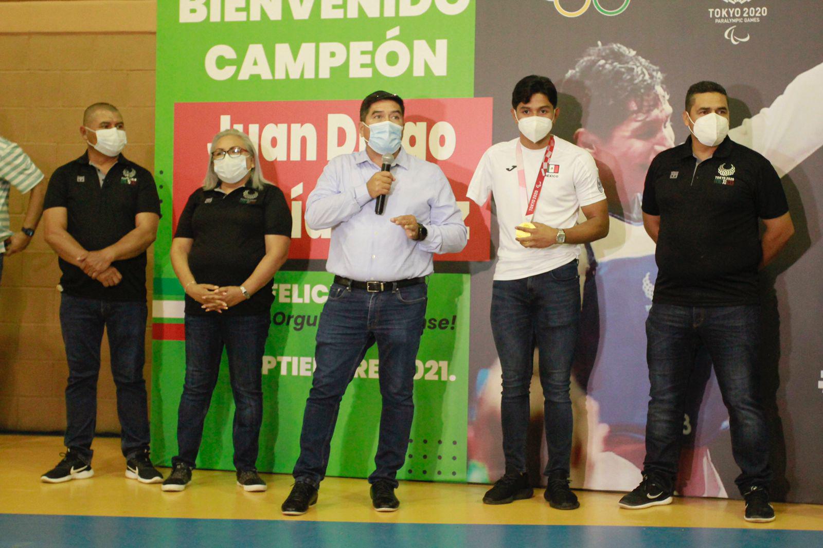 $!Culiacán recibe a Juan Diego García, campeón en los Juegos Paralímpicos Tokio 2020