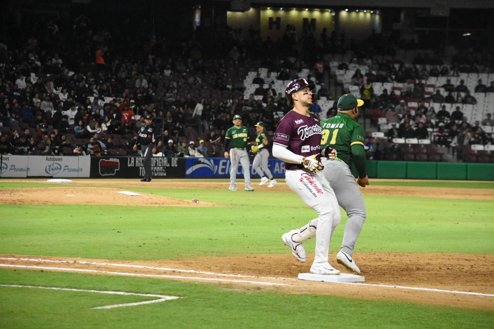 $!Tomateros de Culiacán no puede ante Cañeros en el primero de las semifinales de la LMP