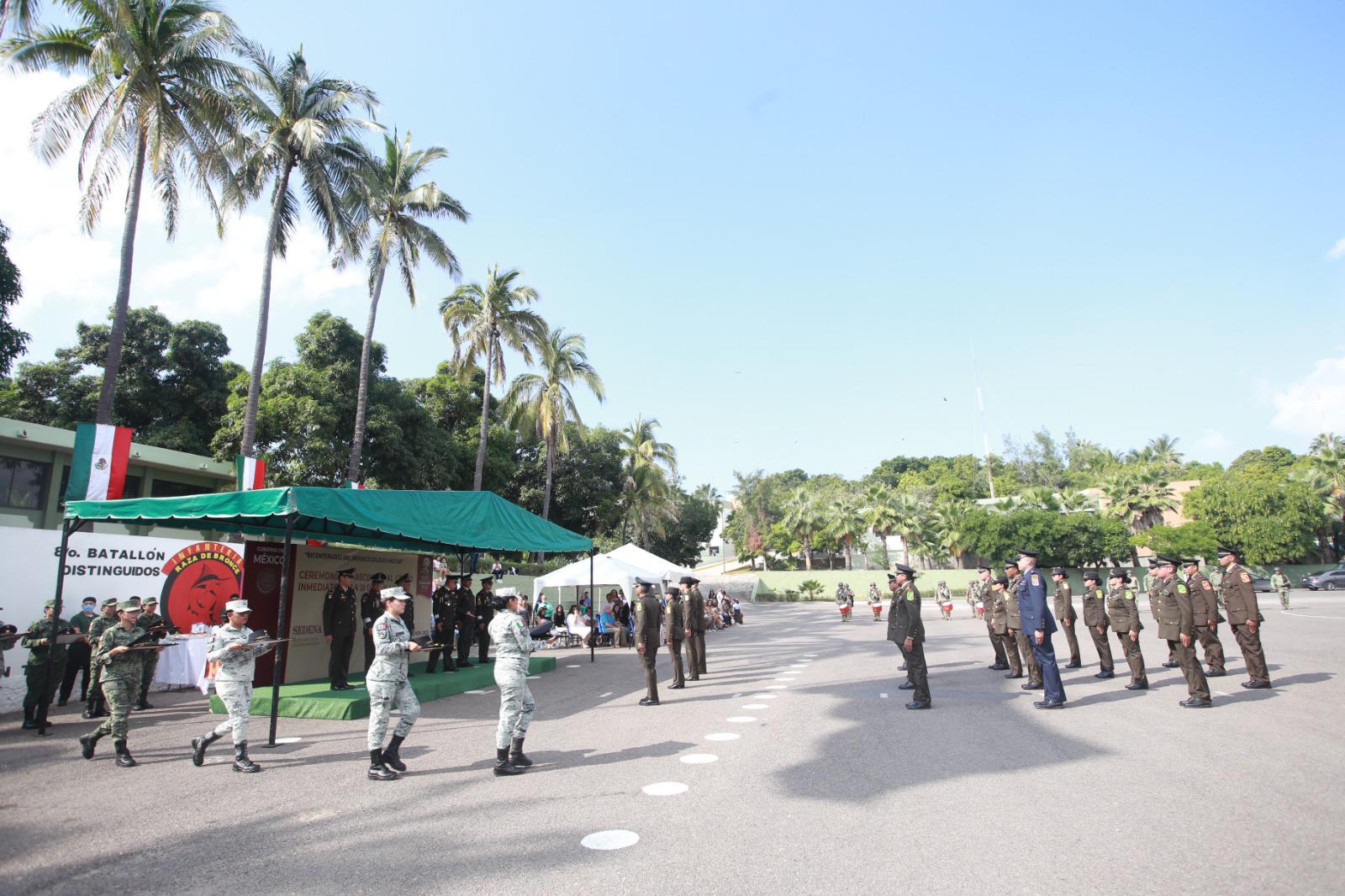 $!Reciben su ascenso 20 militares en la Tercera Región en Mazatlán