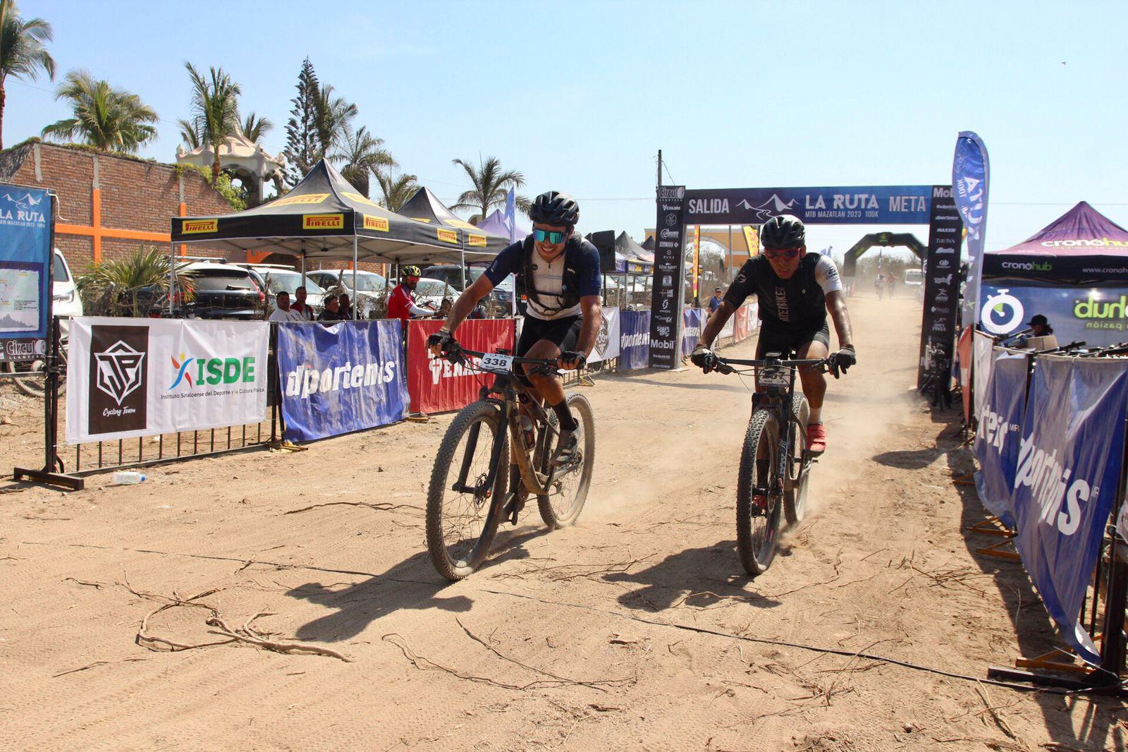 $!Borbón e Ibáñez conquistan La Ruta MTB Mazatlán