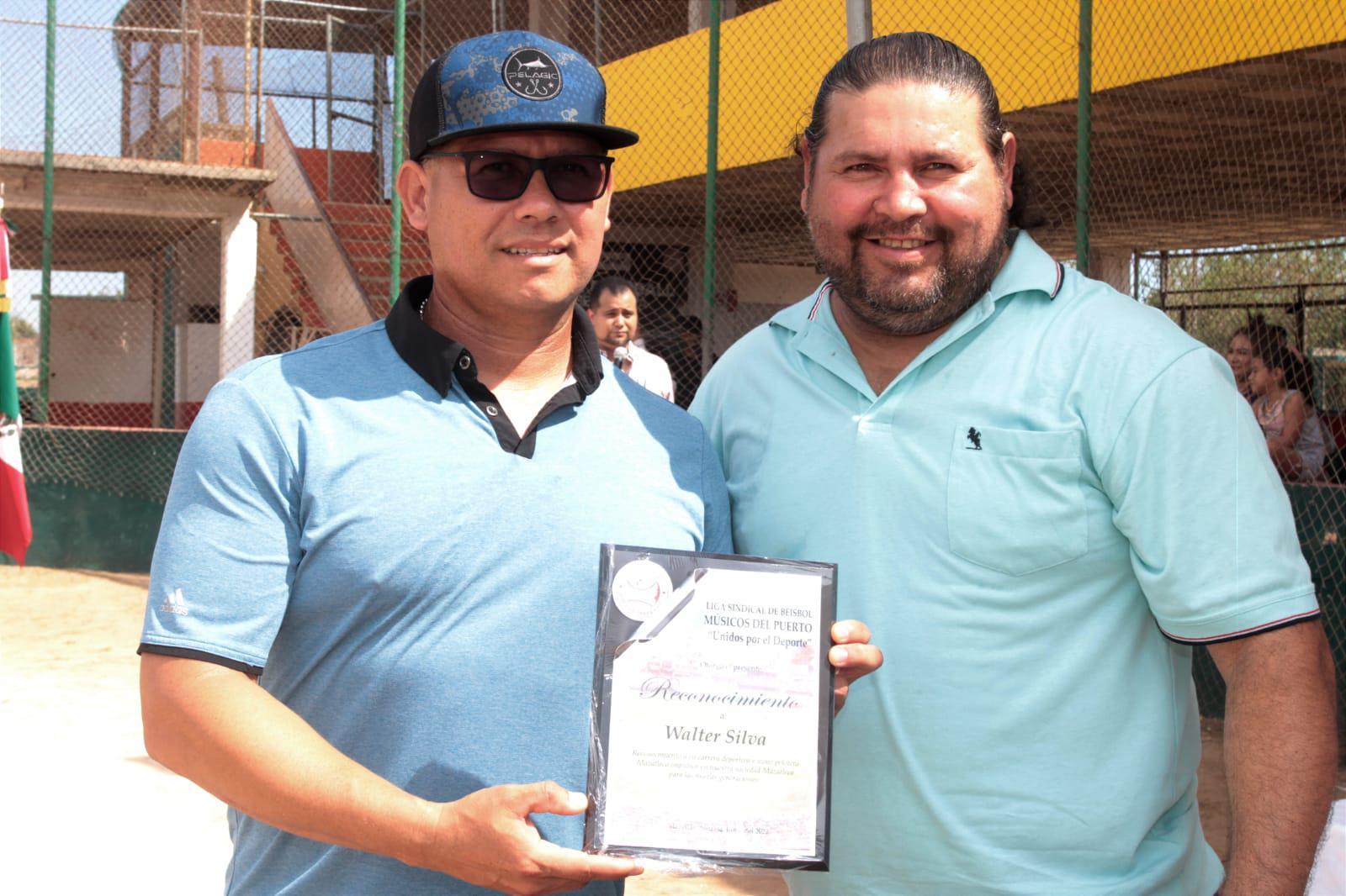 $!Rinden homenaje a Julián Arámburo y Germán Lizárraga en la Liga Inter Bandas de Beisbol