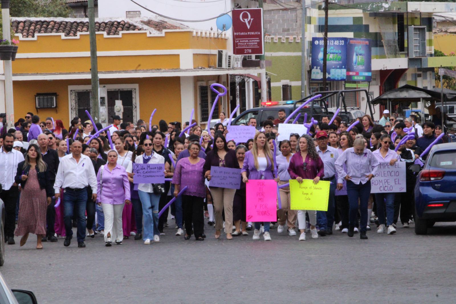 $!Conmemoran con marcha en Rosario el Día Internacional de la Mujer