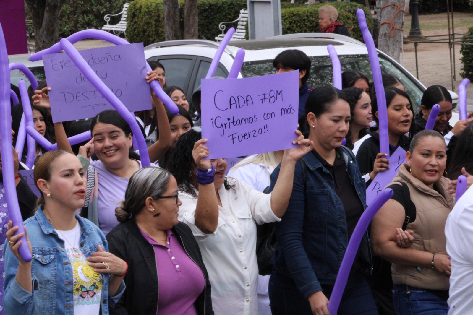 $!Conmemoran con marcha en Rosario el Día Internacional de la Mujer