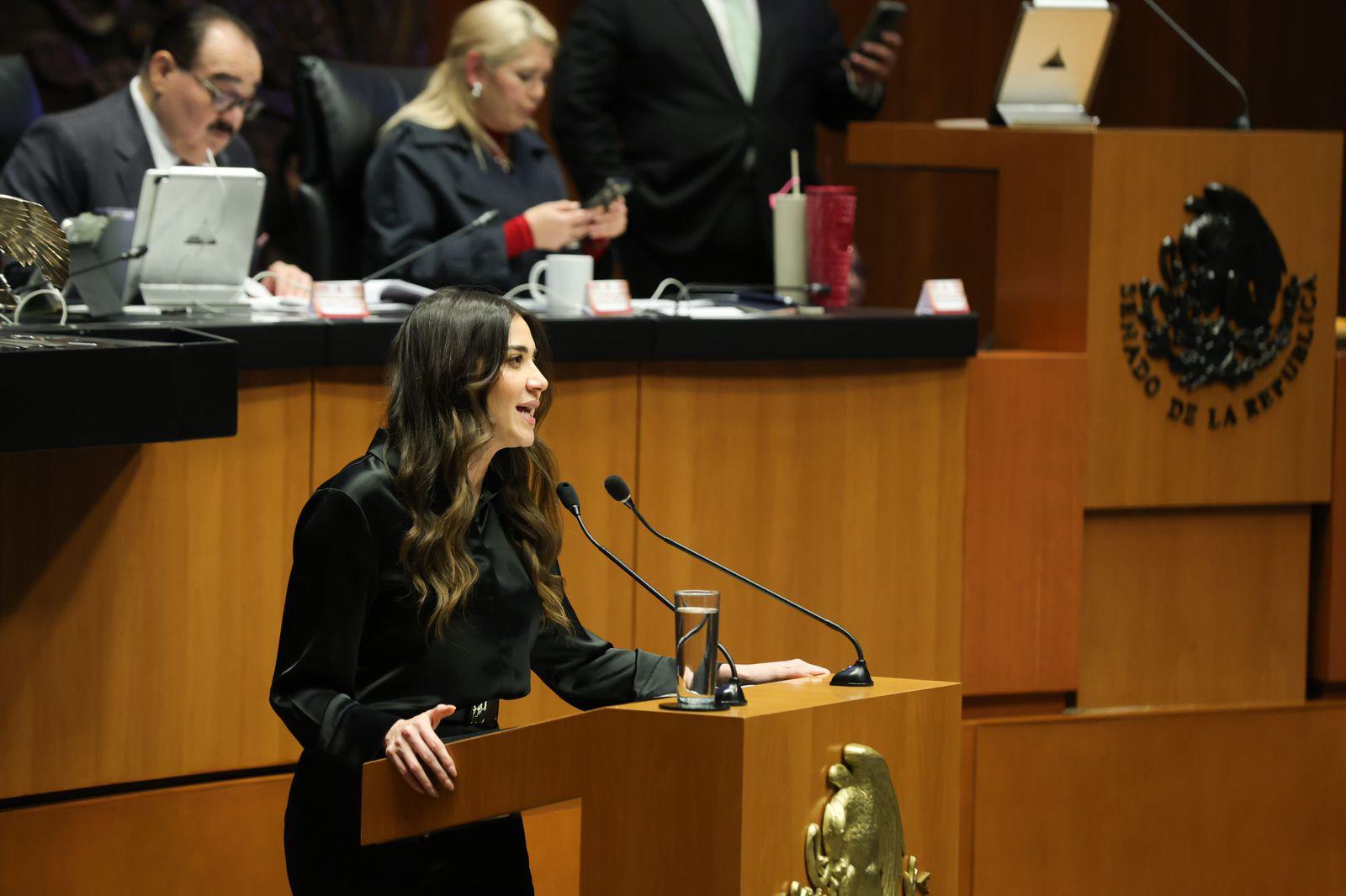 $!Ley de seguridad es otro engaño de Morena y un castigo para Sinaloa: Paloma Sánchez