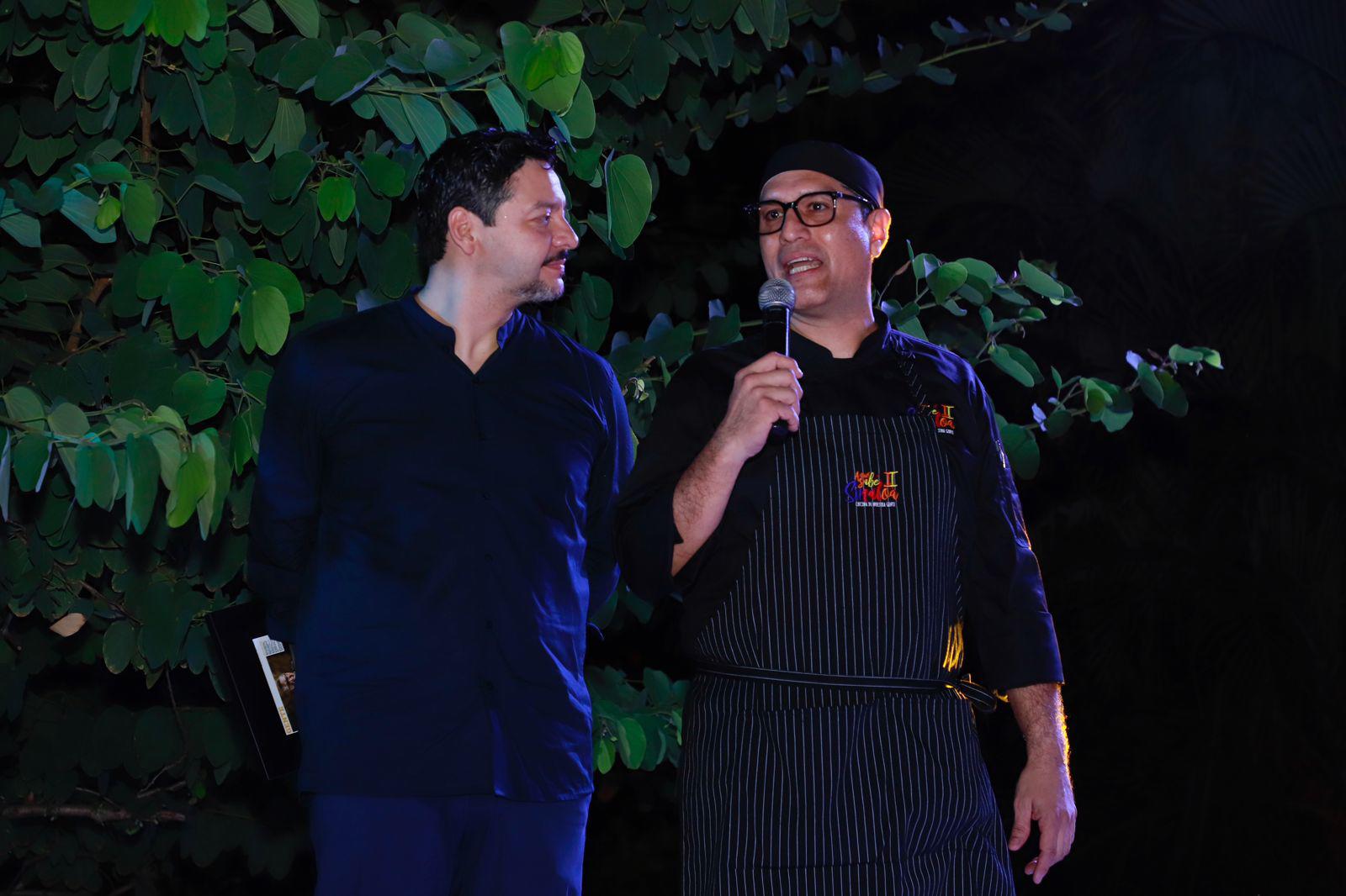 $!Ignacio Osuna Vidaurri habla en representación de los chefs participantes.