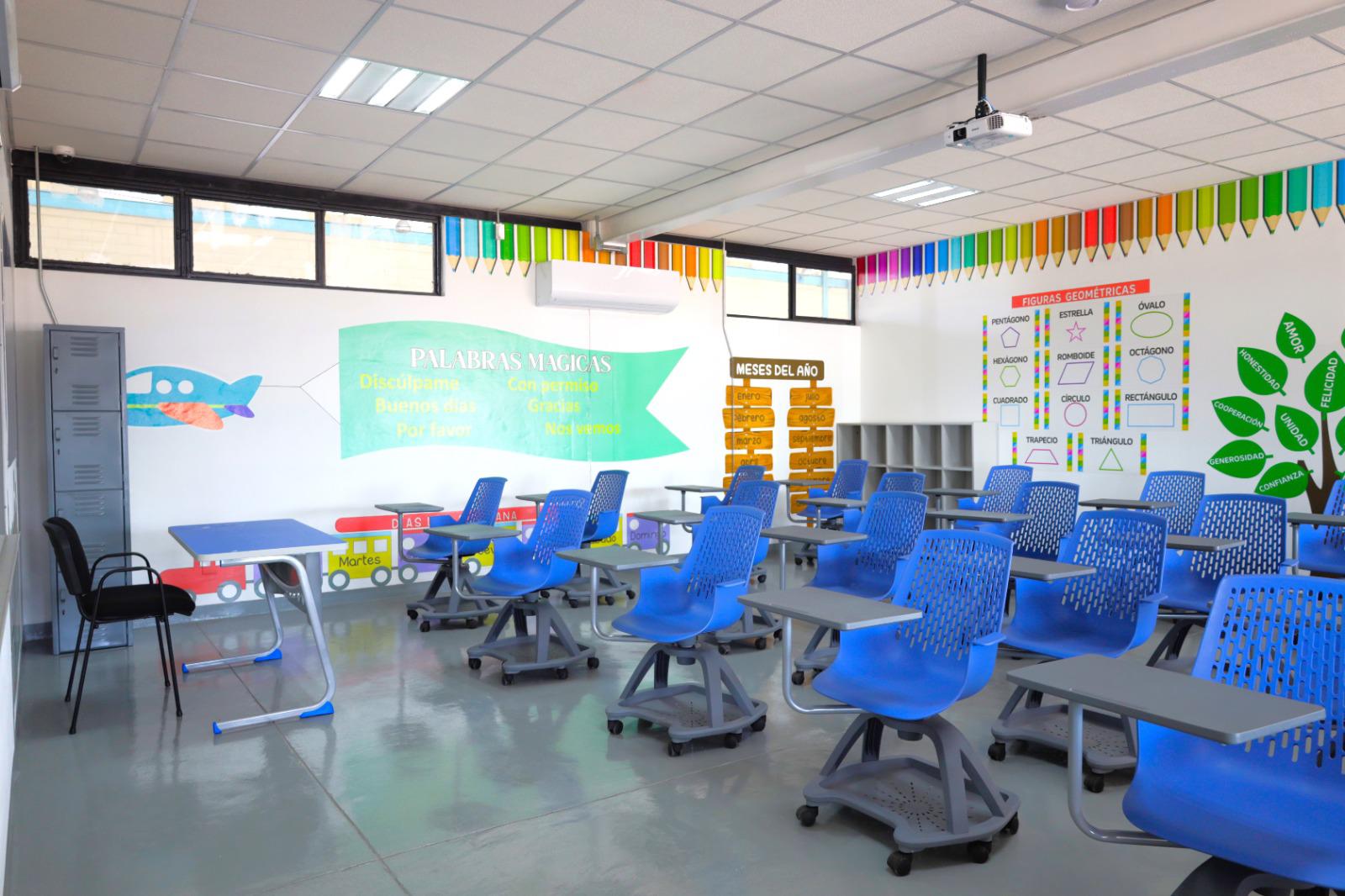 $!Cada aula cuenta un nivel de equipamiento en la mejor calidad.