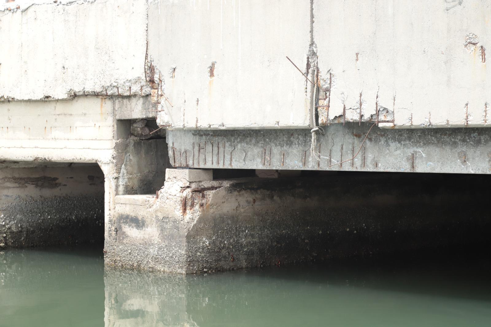 $!Causa alerta deterioro en el puente Juárez de Mazatlán