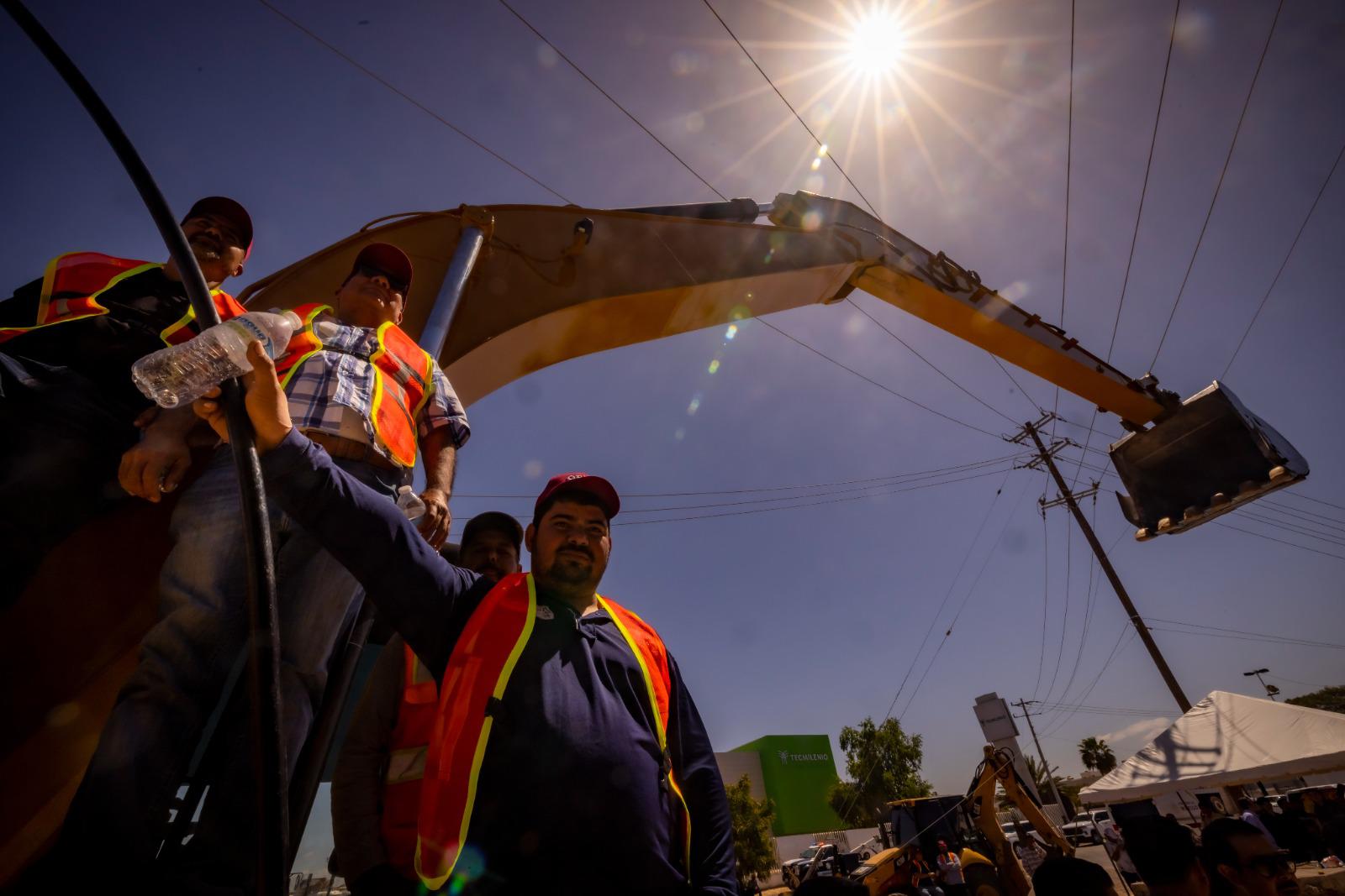 $!Colocan primera piedra de obra del cuarto Malecón en Culiacán; costará 601 millones de pesos