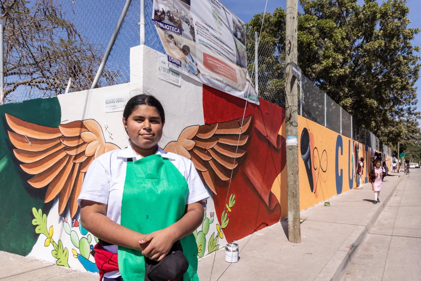 $!Estudiantes de secundaria en Culiacán dejan su legado en murales