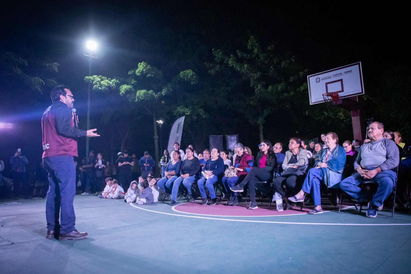 $!Entregan cancha deportiva totalmente rehabilitada en La Campiña