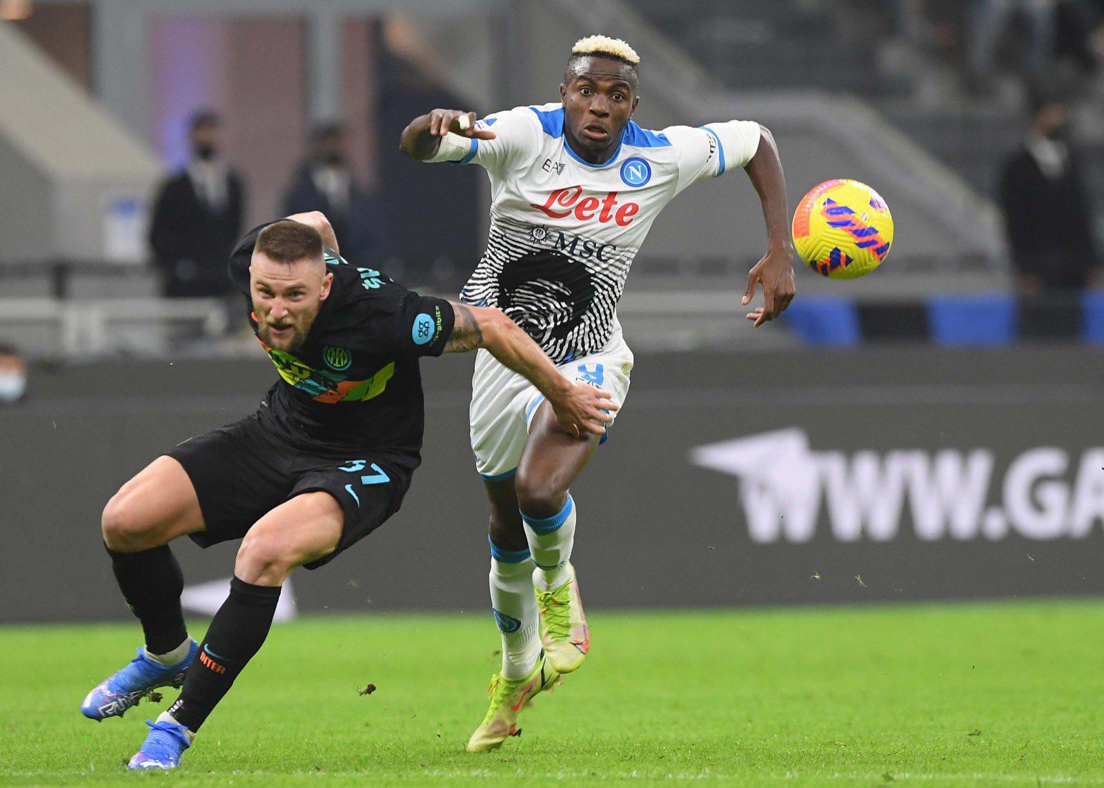 $!El Inter reabre la Serie A al derrotar 3-2 al Napoli en el estadio San Siro