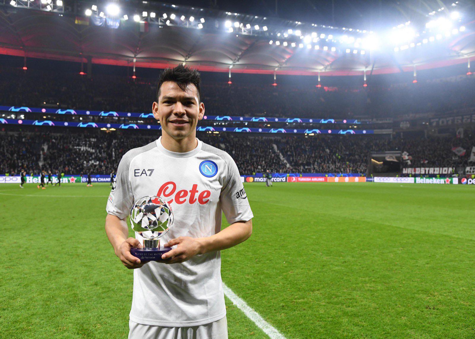 $!Chucky Lozano brilla en triunfo del Napoli en Frankfurt