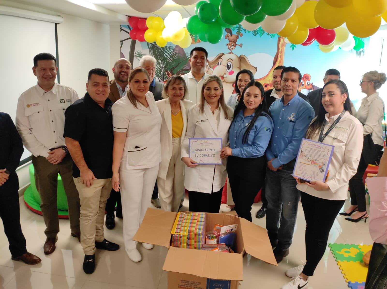 $!IMSS Bienestar inaugura sala de estimulación temprana para niños en Culiacán