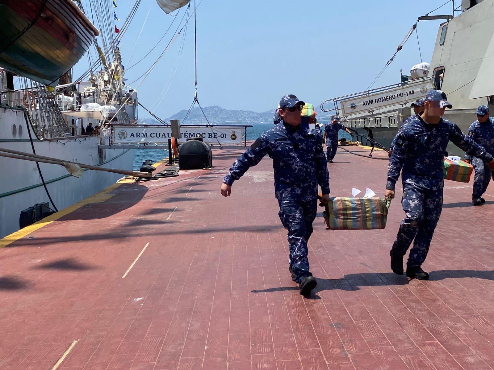 $!Aseguran en costas de Guerrero cerca de 1,800 kilos de cocaína