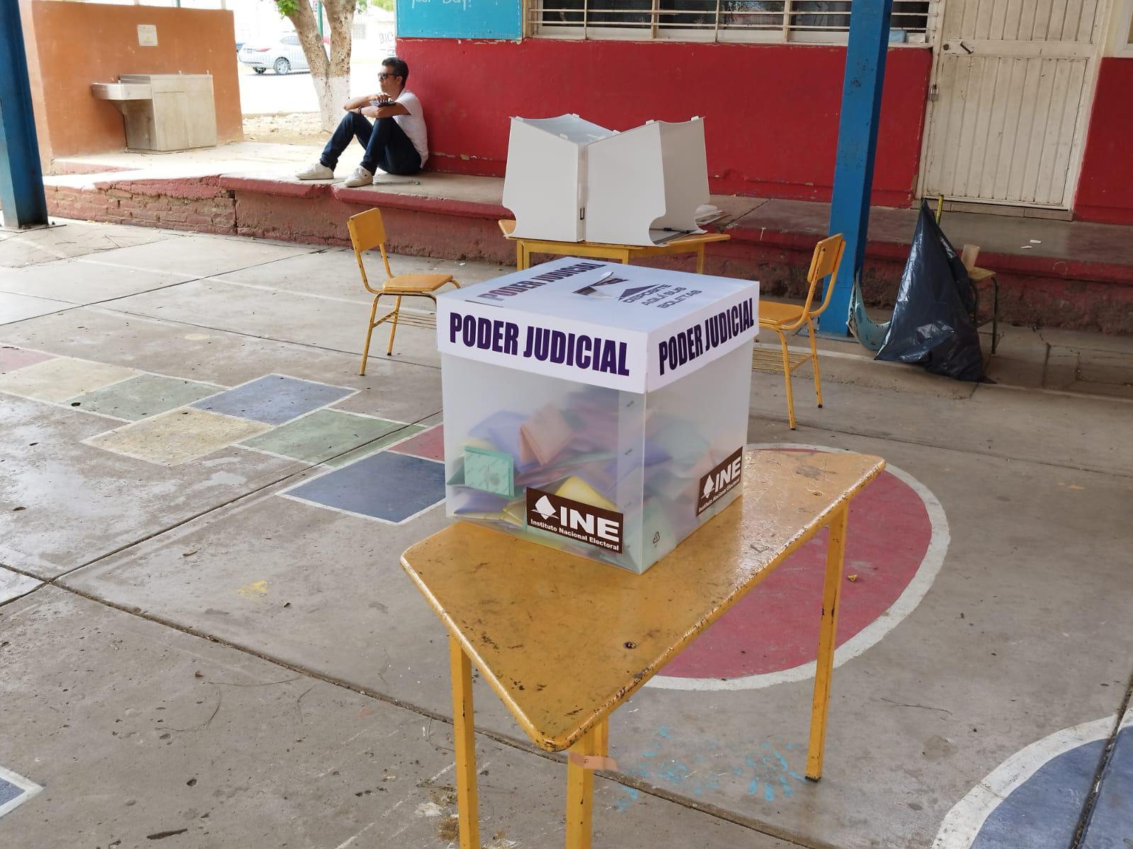 $!Reportan proceso electoral judicial en calma en sectores de Mazatlán