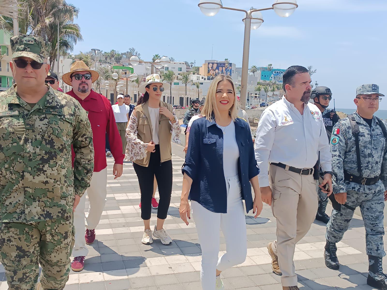 $!Supervisan autoridades zona de playas y áreas turísticas de Mazatlán