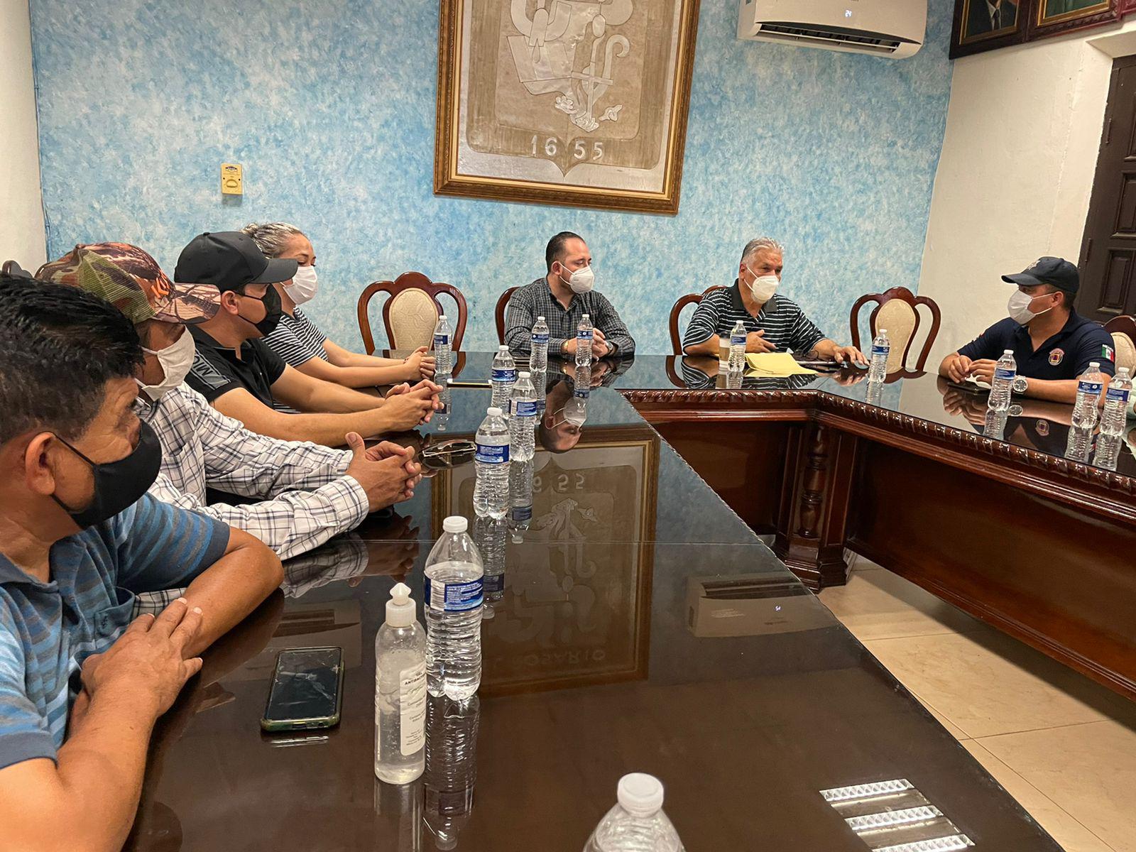 $!Consejo de Protección Civil en Rosario realiza sesión extraordinaria por Nora