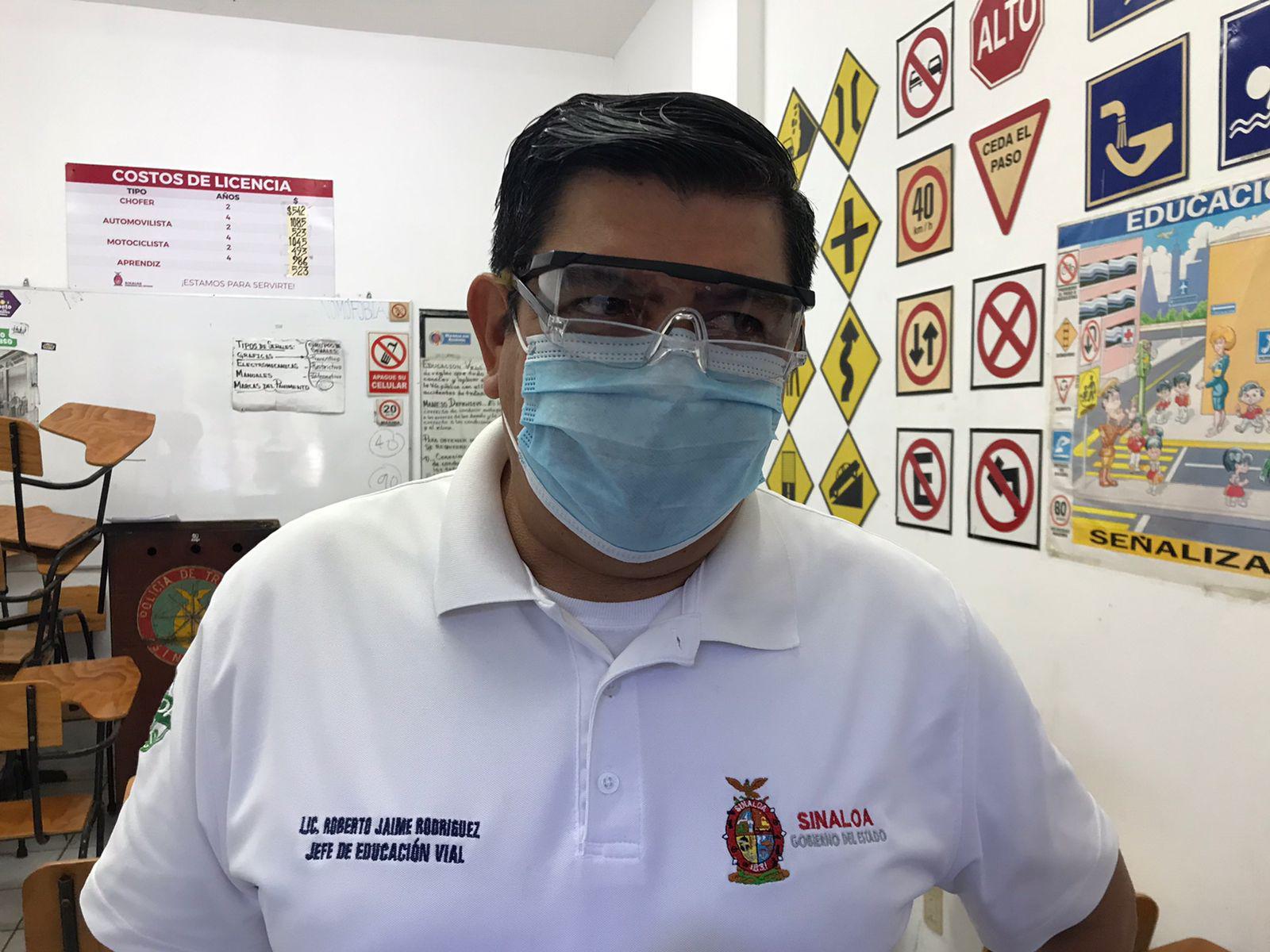 $!Roberto Jaime Rodríguez, jefe de Educación Vial en el municipio.