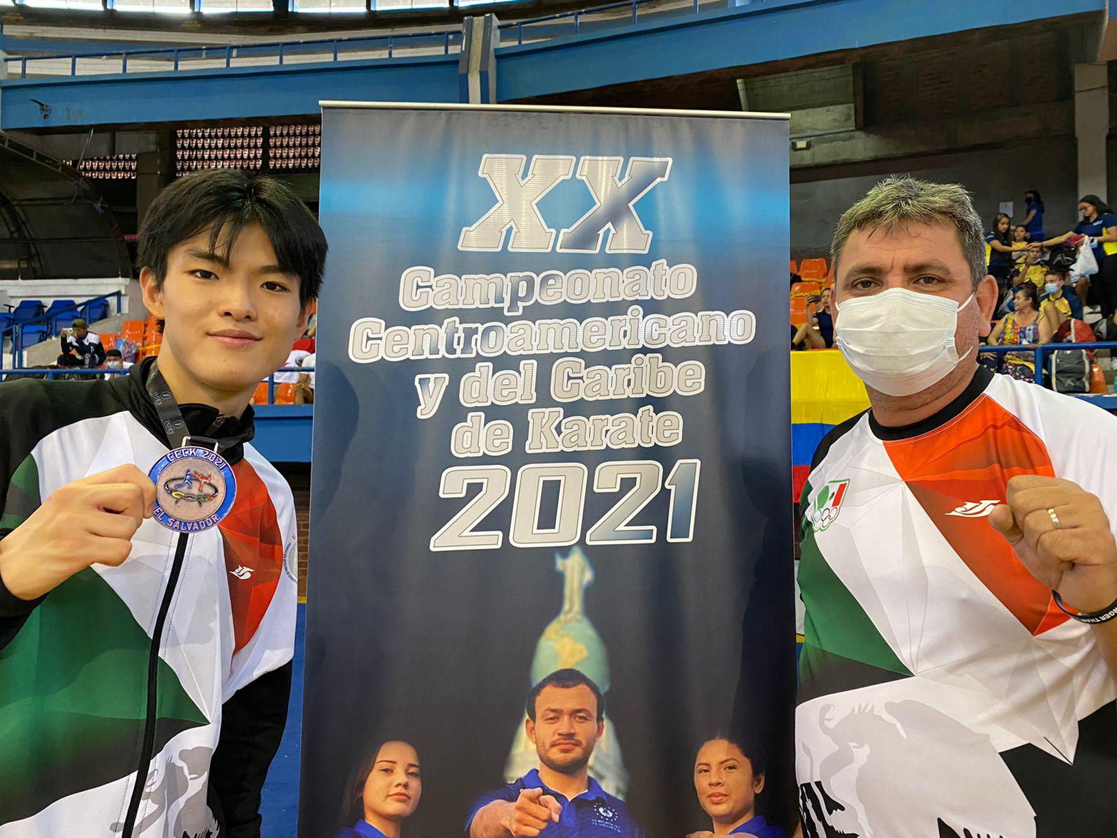 $!Hiroto Yoshii da a Mazatlán la tercera medalla en Centroamericano y del Caribe Mayor de Karate