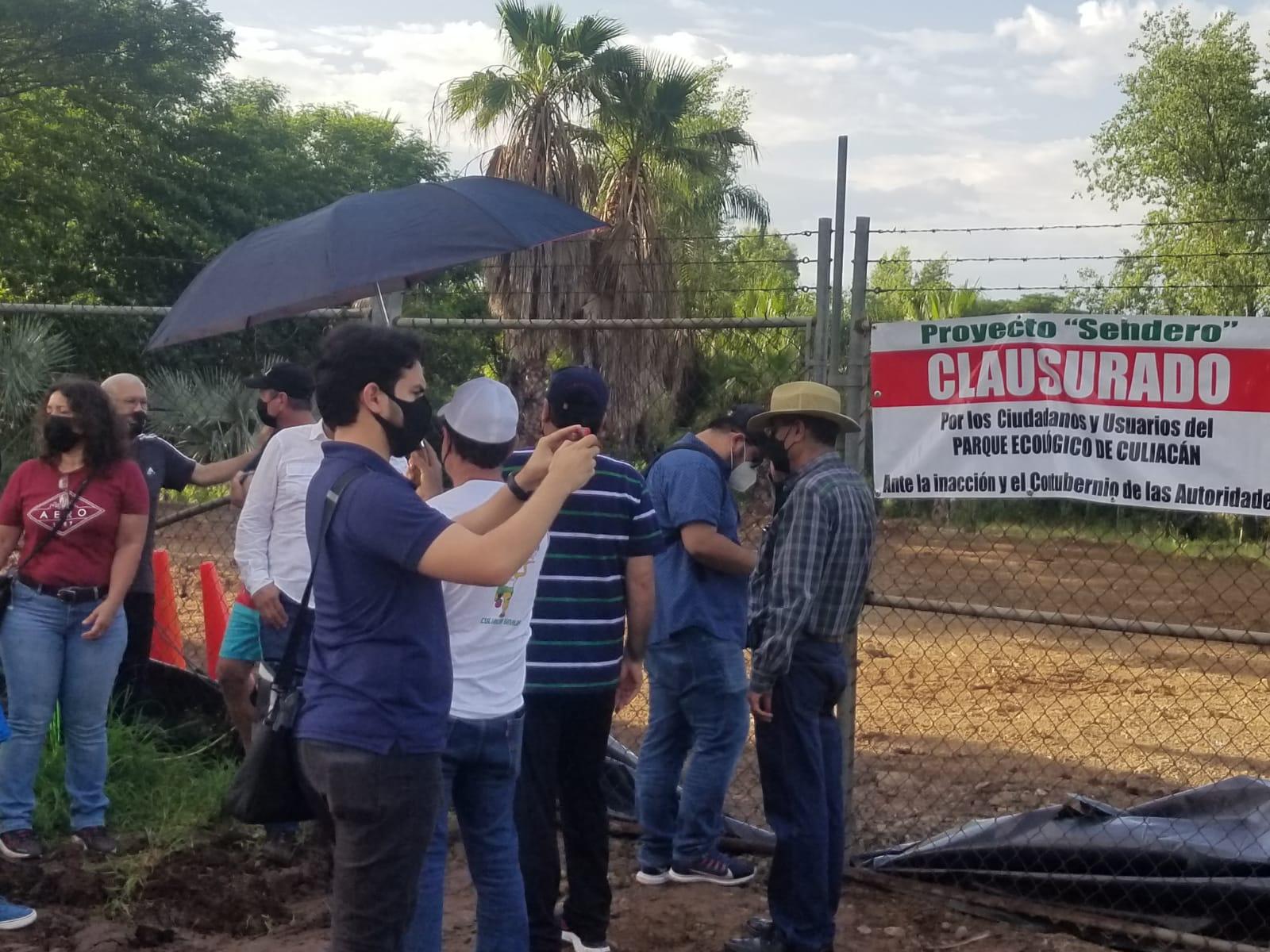 $!Realizan plantón en contra del proyecto Sendero en ‘La Milla’; se mantendrá hasta la visita de AMLO