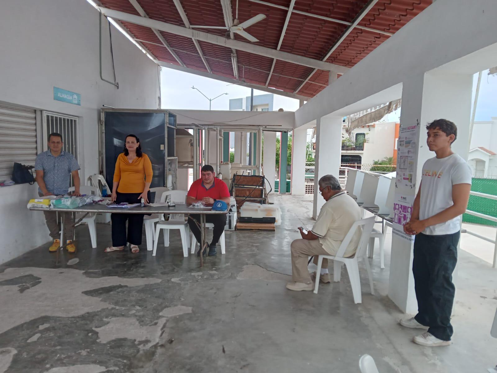 $!Instalan casilla en Polideportivo del fraccionamiento Real Pacífico, en Mazatlán