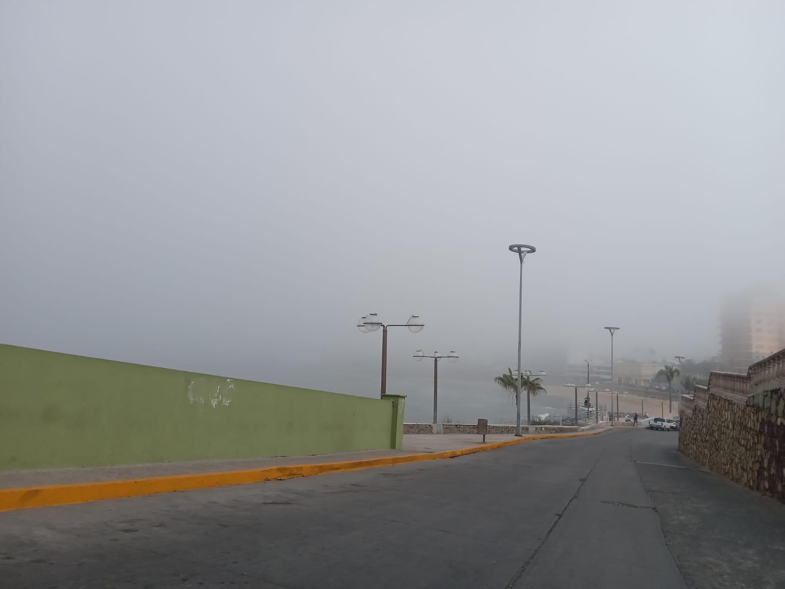 $!Cubre niebla gran parte de Mazatlán este martes