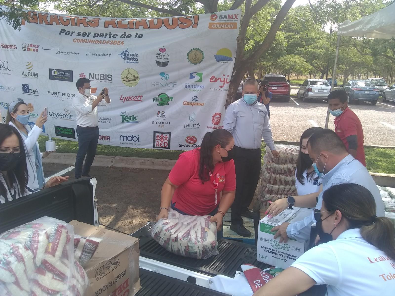 $!Culmina campaña de donación del Banco de Alimentos de Culiacán