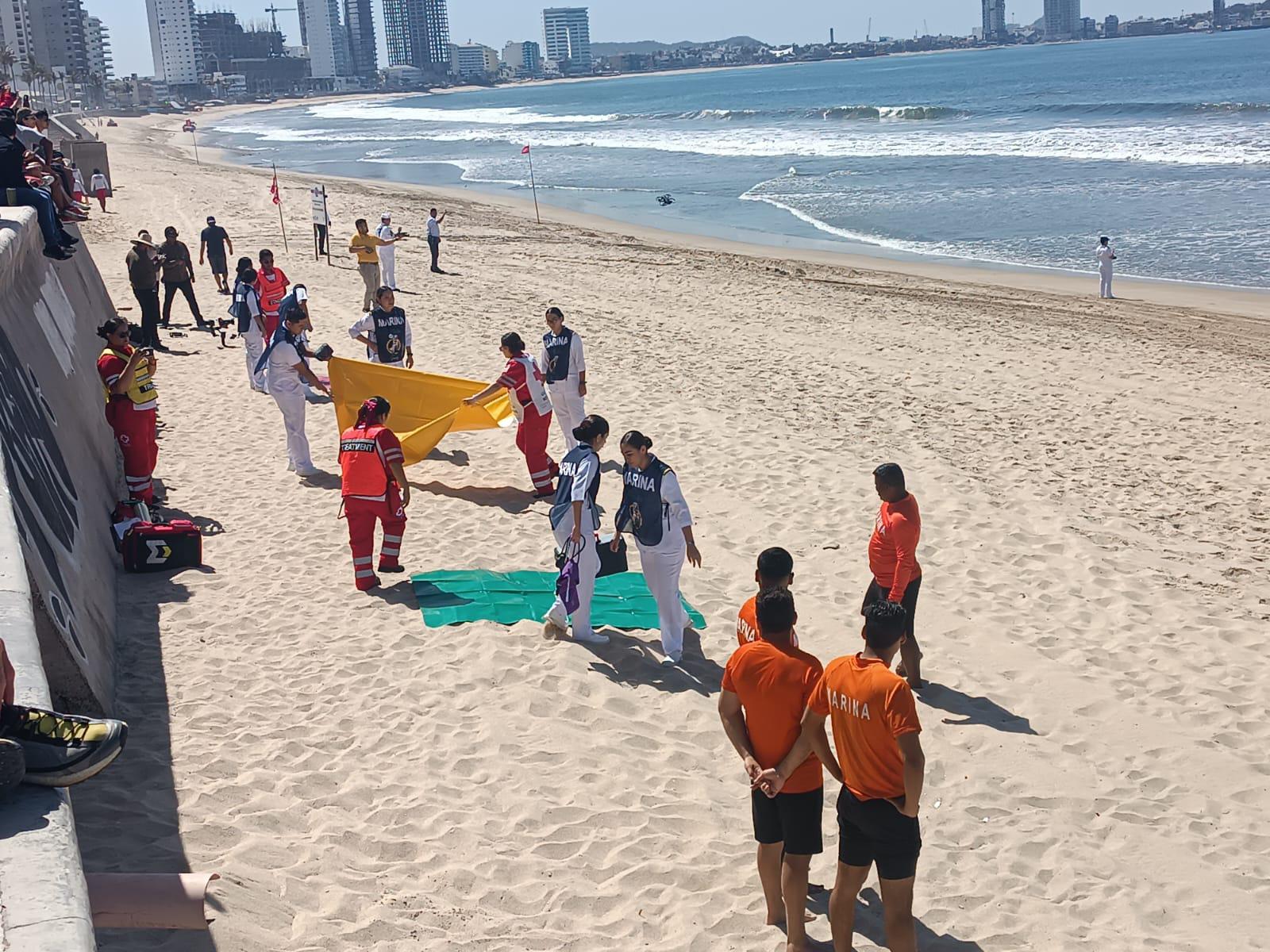 $!Simulacro en Mazatlán evalúa respuesta ante emergencias acuáticas previo a Semana Santa