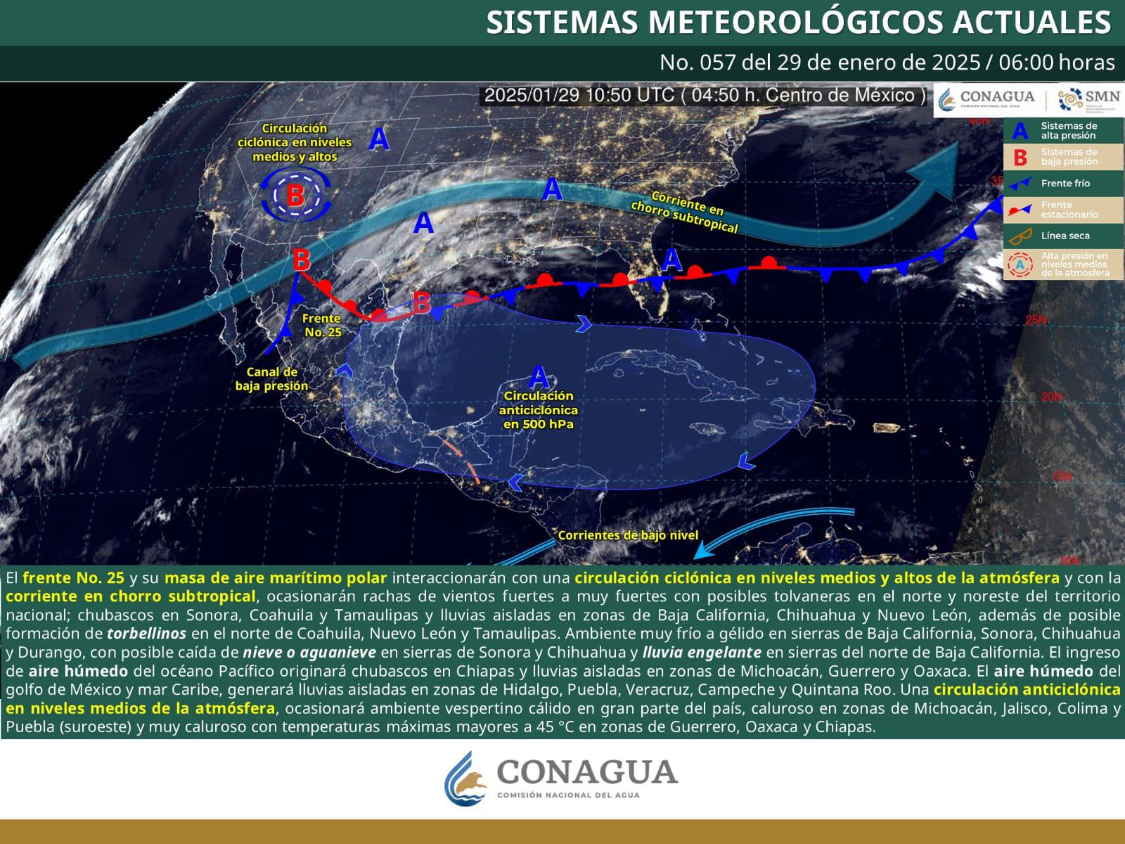 $!Frente frío 25 dejará temperaturas hasta de -2 grados en sierra de Sinaloa
