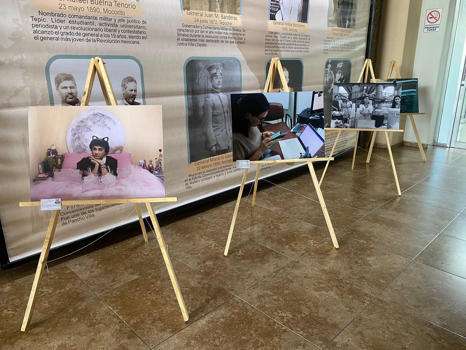 $!Exponen fotografías de activistas de Culiacán en el corredor Dámaso Murúa