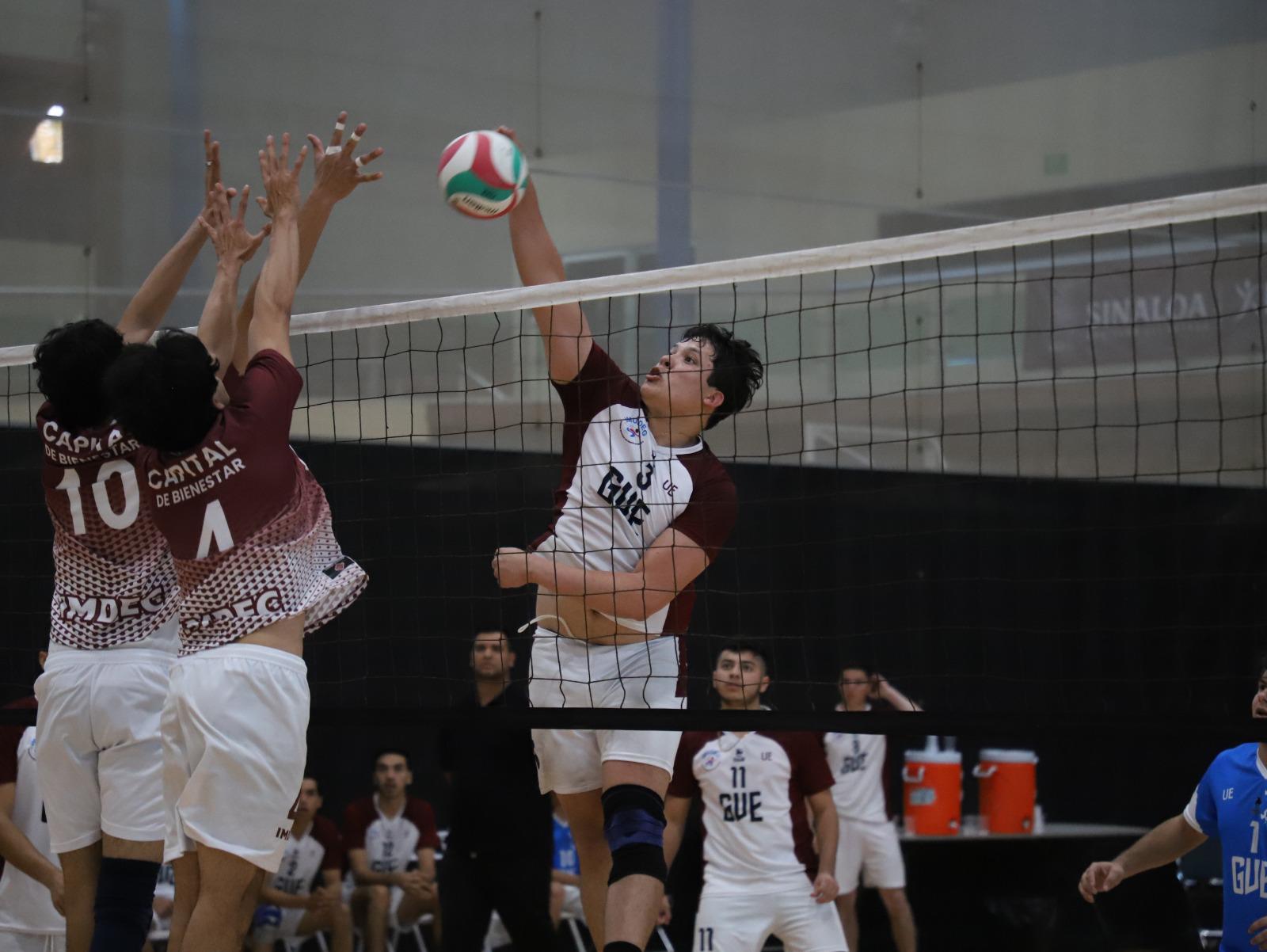 $!Logra Guasave tres títulos en estatal de voleibol de sala varonil