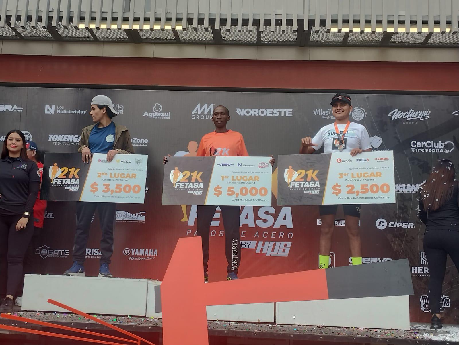 $!Hermanos keniatas dominan el Medio Maratón Fetasa ‘Pasos de Acero’ 2024