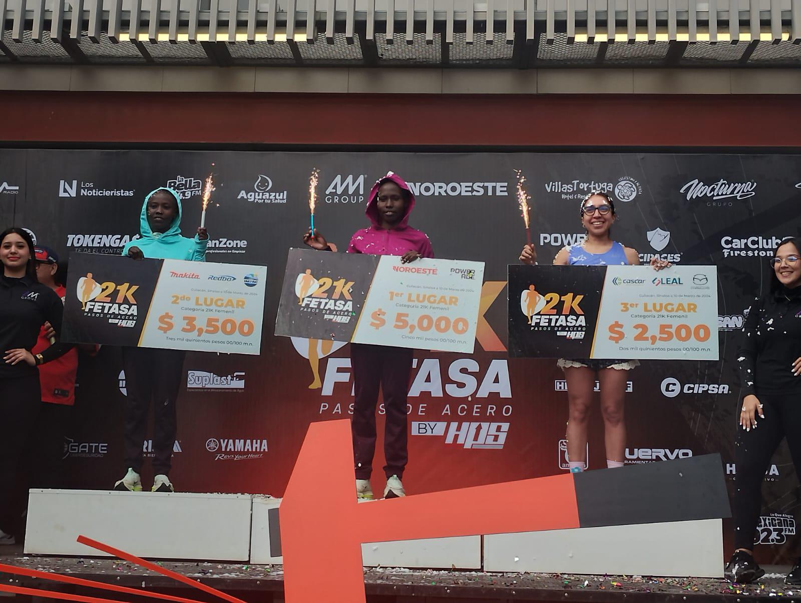 $!Hermanos keniatas dominan el Medio Maratón Fetasa ‘Pasos de Acero’ 2024