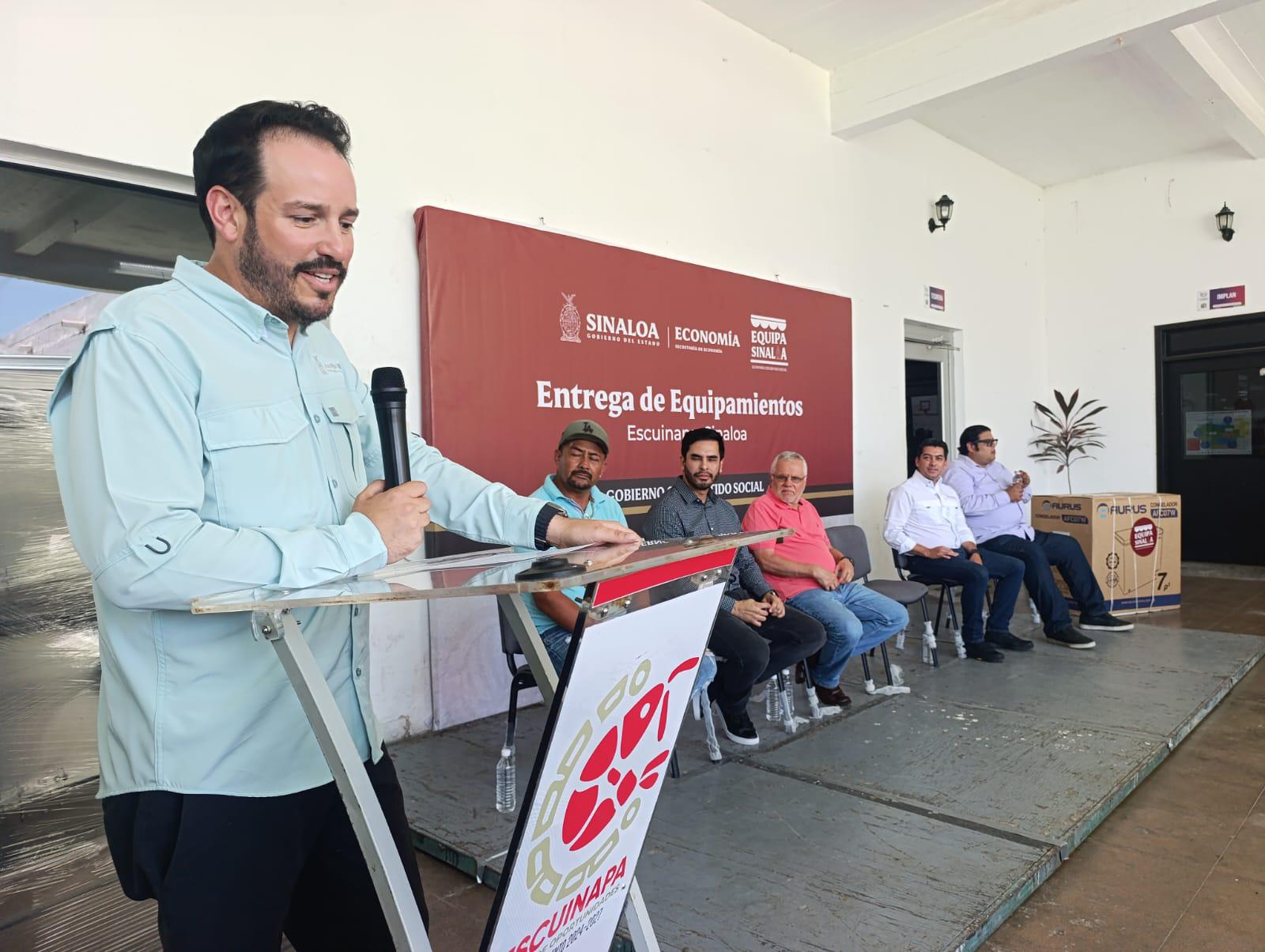 $!Apoya Gobierno del Estado con equipo a emprendedores de Escuinapa