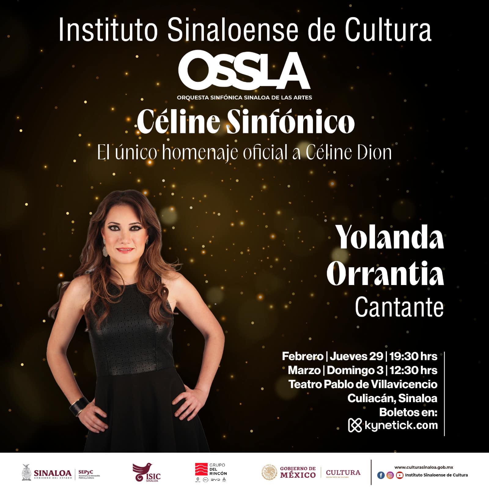 $!Tocará la OSSLA el concierto Céline Dion Sinfónico