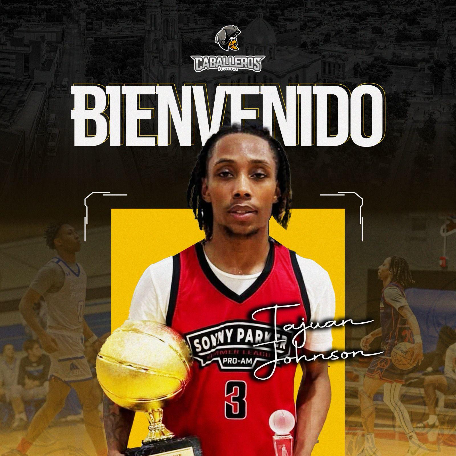 $!Tajuan Johnson llega por un lugar en Caballeros de Culiacán