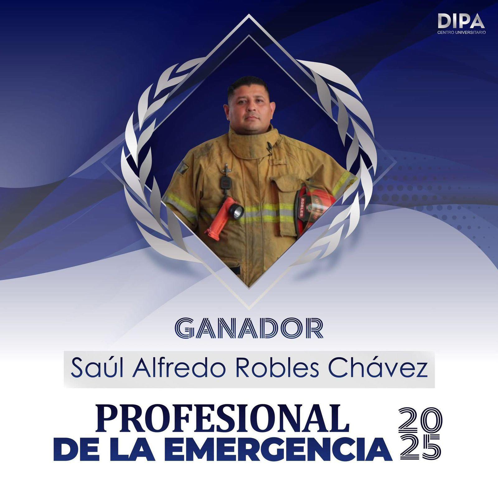 $!Comandante de Bomberos de Mazatlán Saúl Robles, ganador del premio nacional