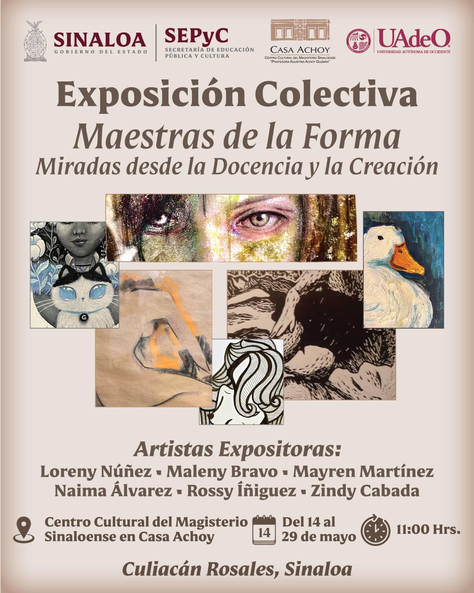 $!Participan las artistas Loreny Núñez, Maleny Bravo, Mayren Martínez, Naima Álvarez, Rossy Íñiguez y Zindy Cabada.