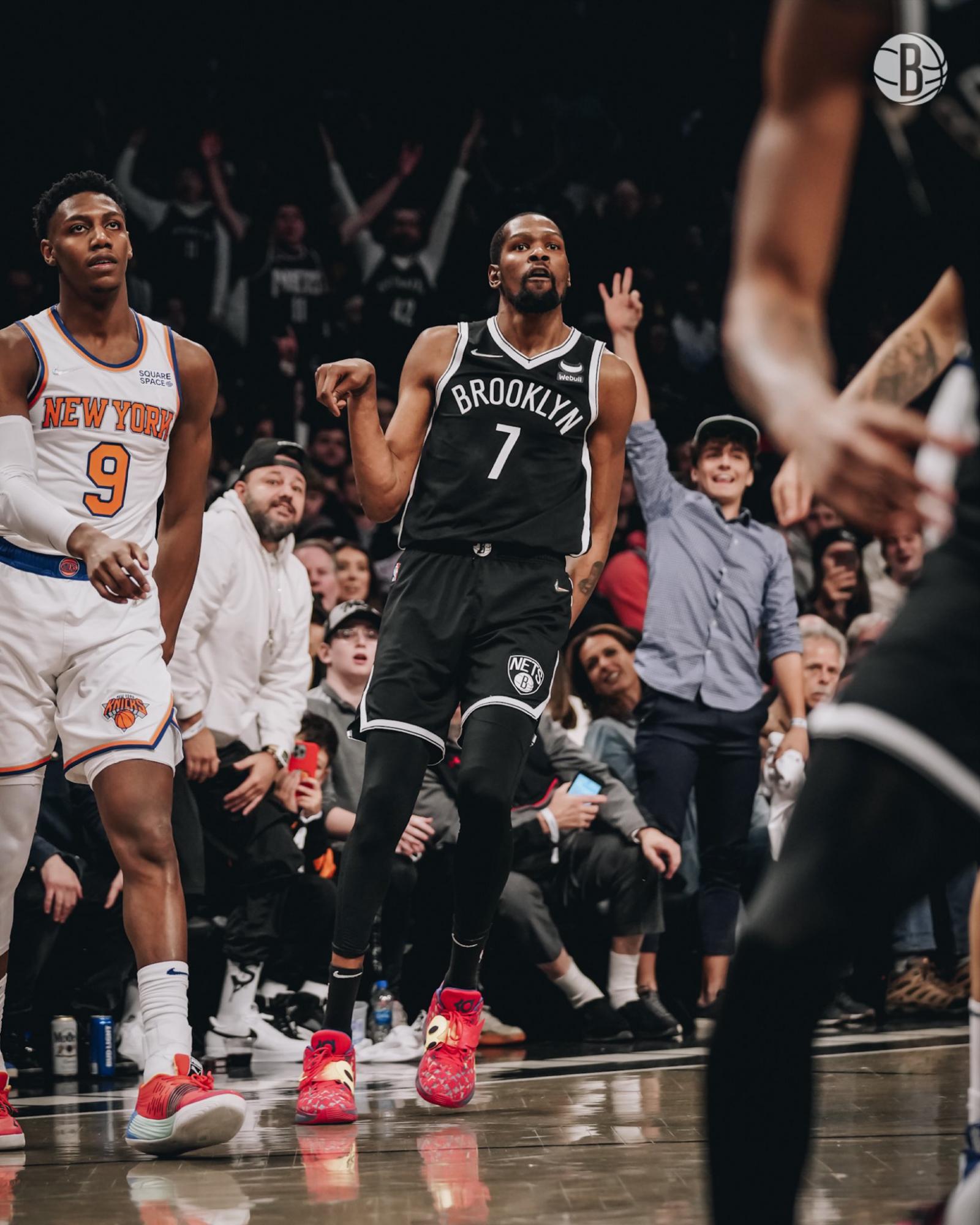 $!Kevin Durant anota 53 puntos y Nets supera a Knicks
