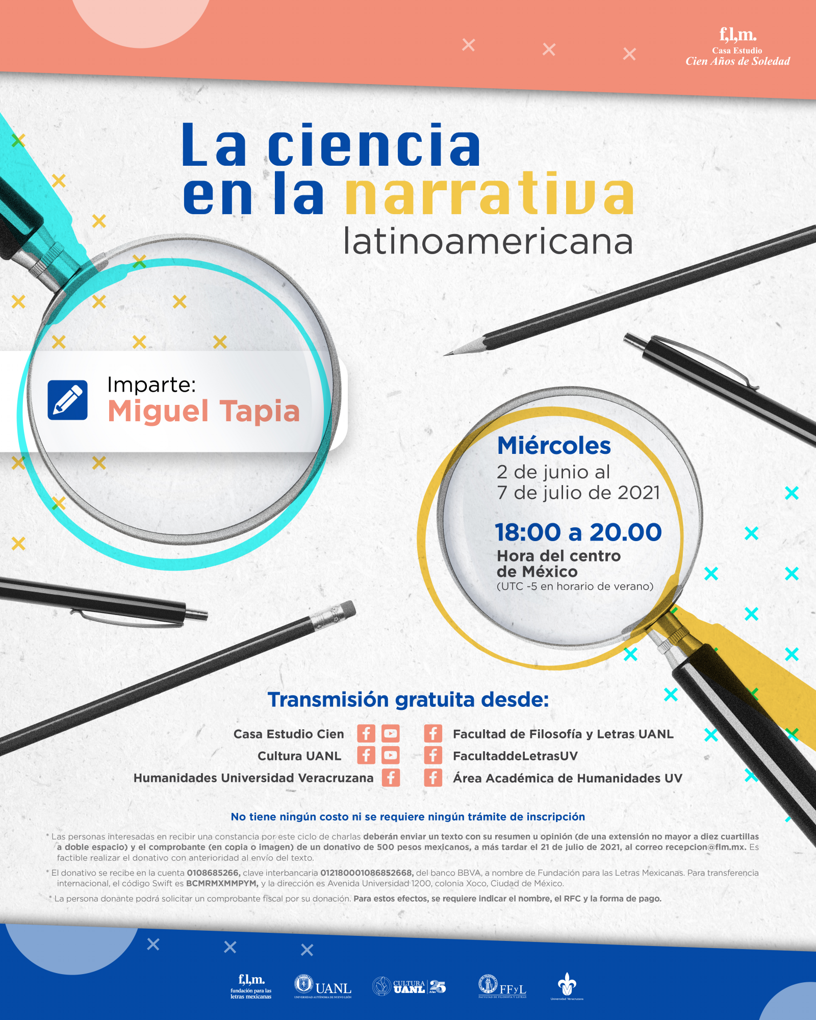 $!Dará Miguel Tapia charlas sobre la ciencia en la literatura