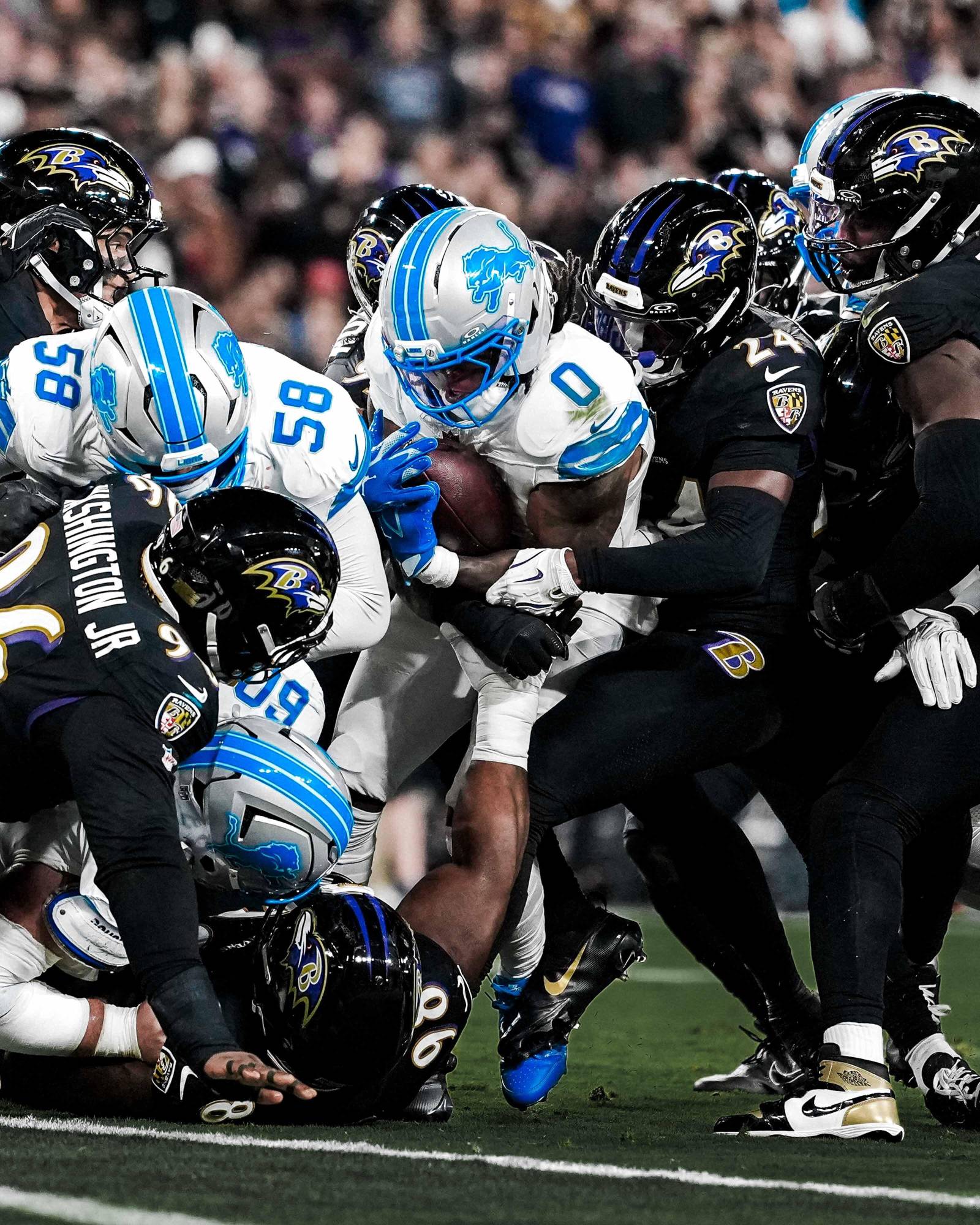 $!Detroit consigue una victoria espectacular ante Baltimore en el MNF