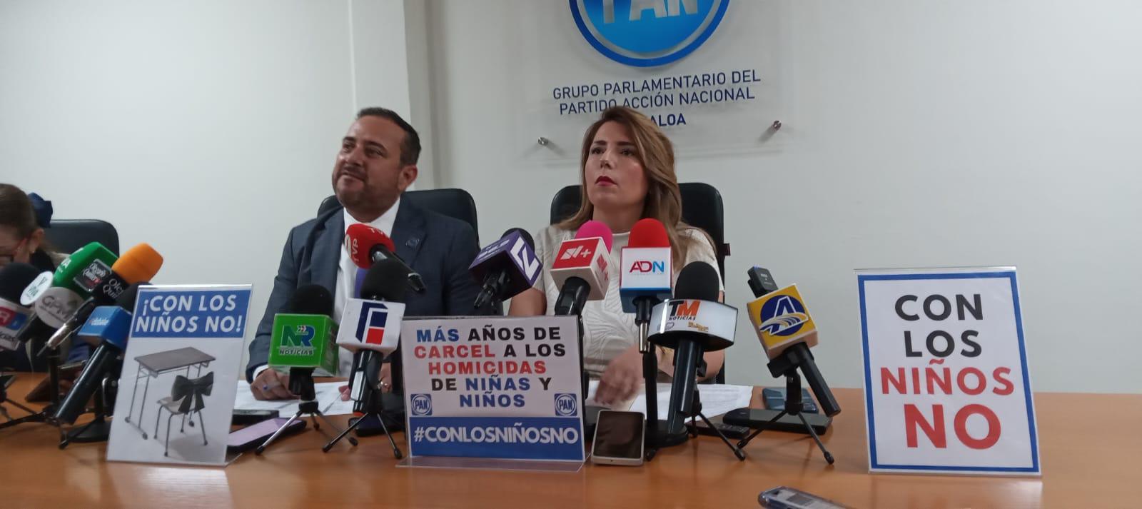 $!Diputados del PAN proponen hasta 65 años de cárcel a quien asesine a un menor en Sinaloa