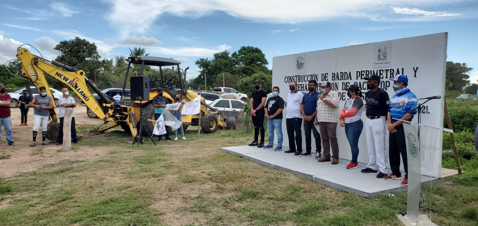 $!Inician obras en estadio de beisbol de El Potrero, en Navolato