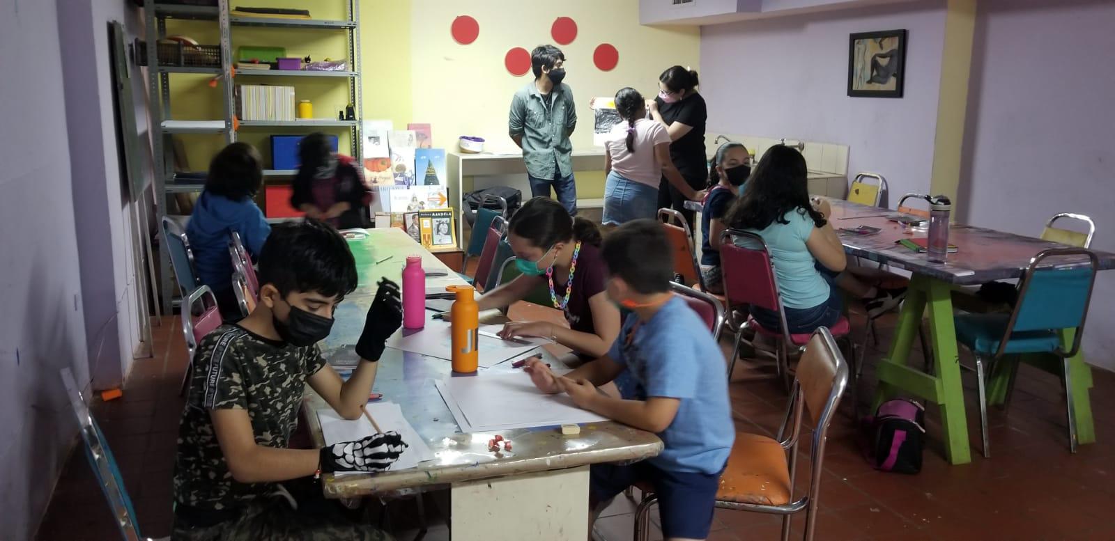 $!El taller tiene un grupo de niños de 9 a 12 años.