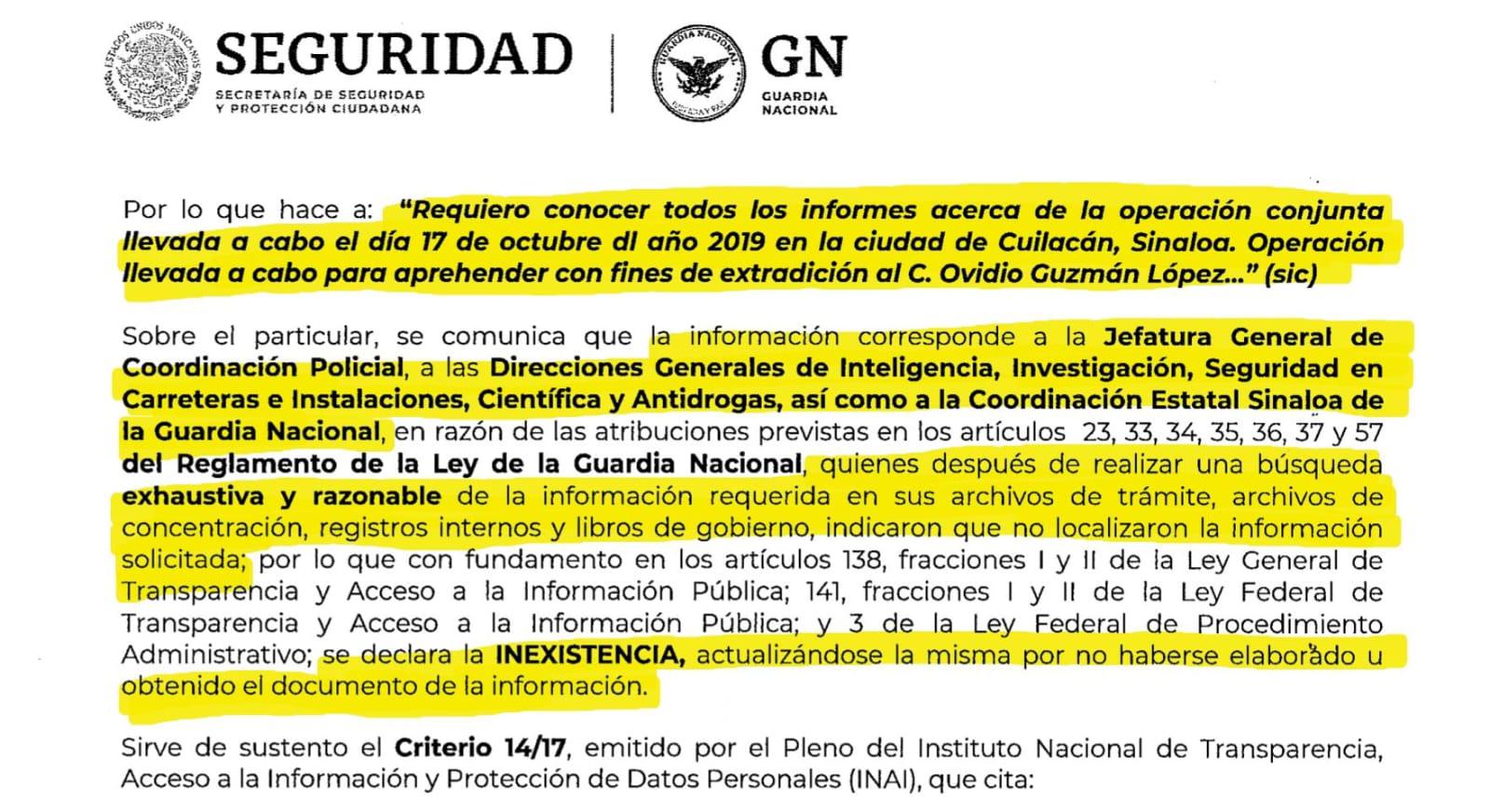 $!Expedientes del ‘Jueves Negro’: clasificados por la Sedena o inexistentes
