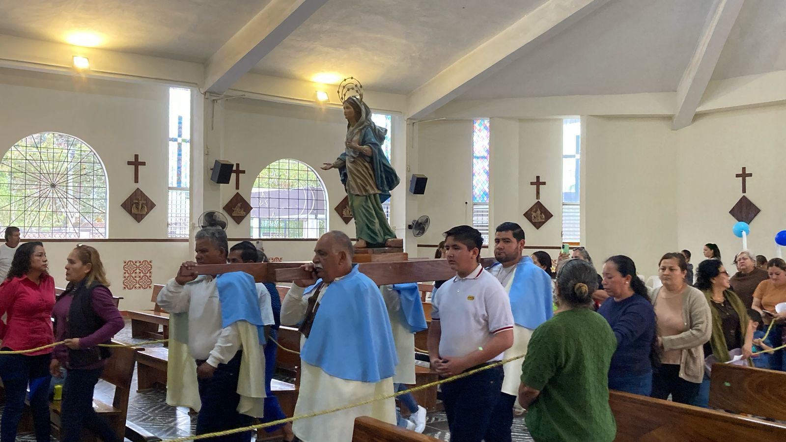 $!Virgen de Nazaret magnifica la esperanza de feligreses en Parroquia San Francisco de Asis