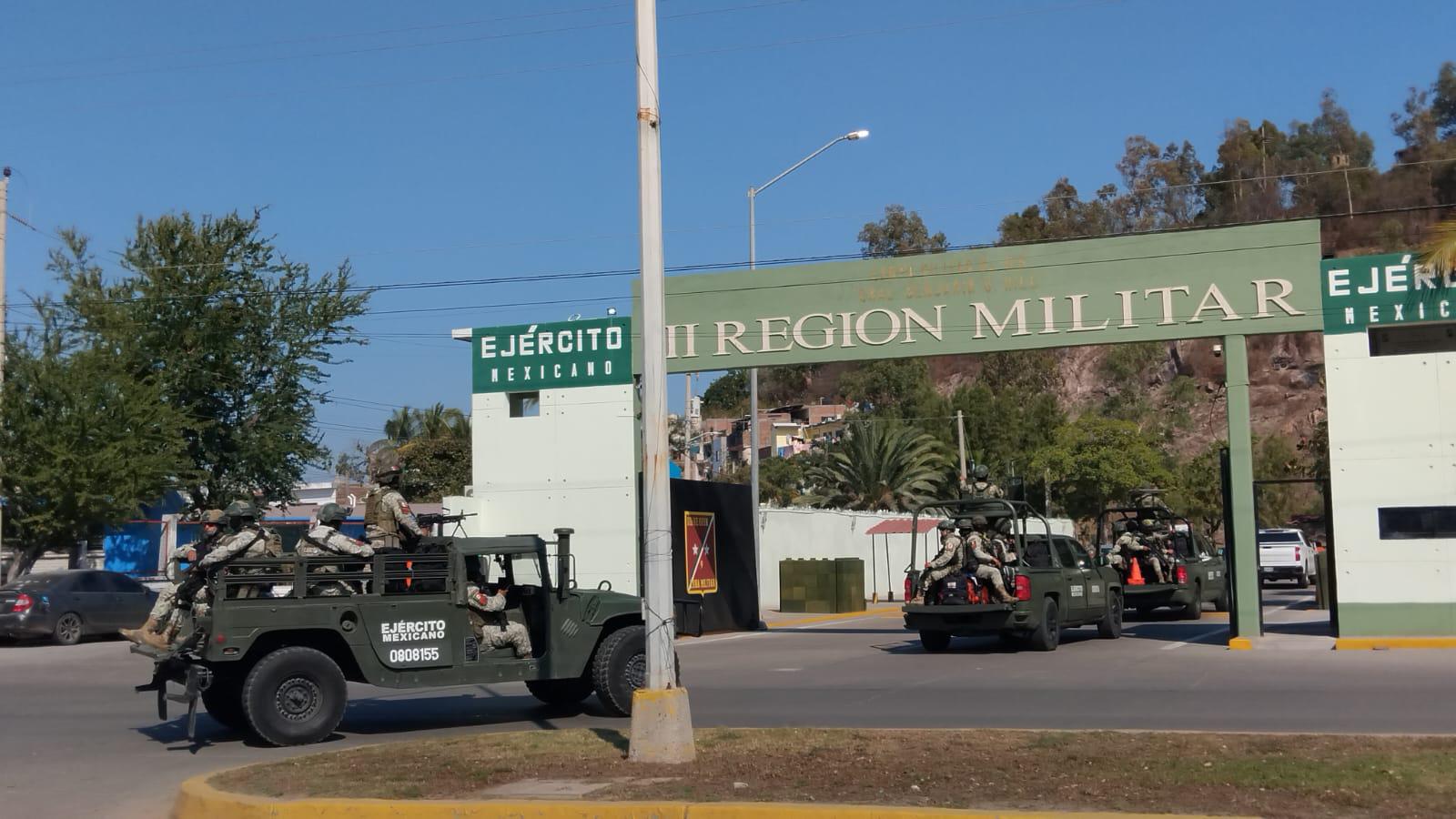$!Se registra movimiento militar y de Gobierno ante posible llegada de Claudia Sheinbaum a Mazatlán
