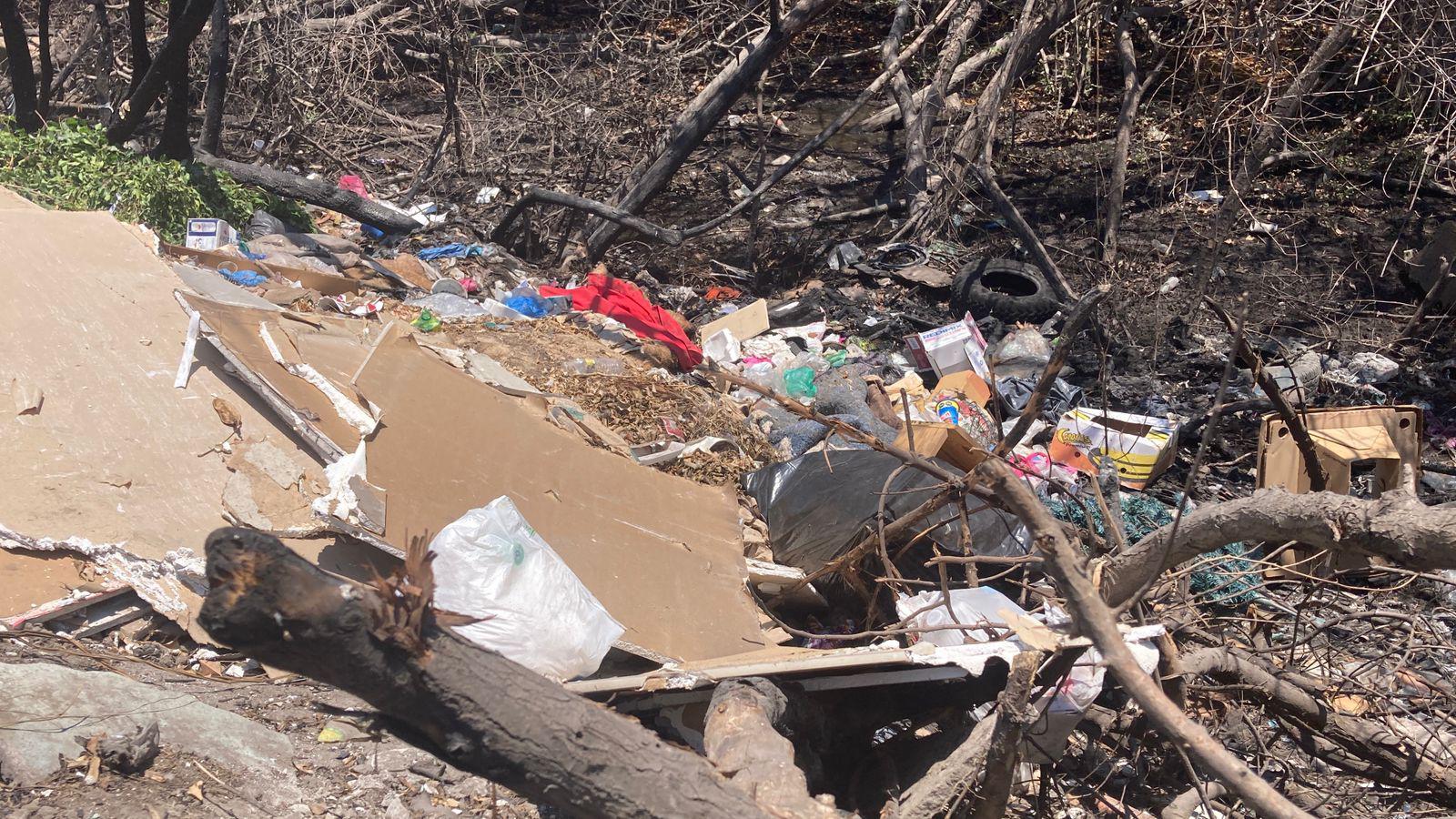 $!Basura e invasiones se apoderan del Estero del Infiernillo previo a la temporada de lluvias
