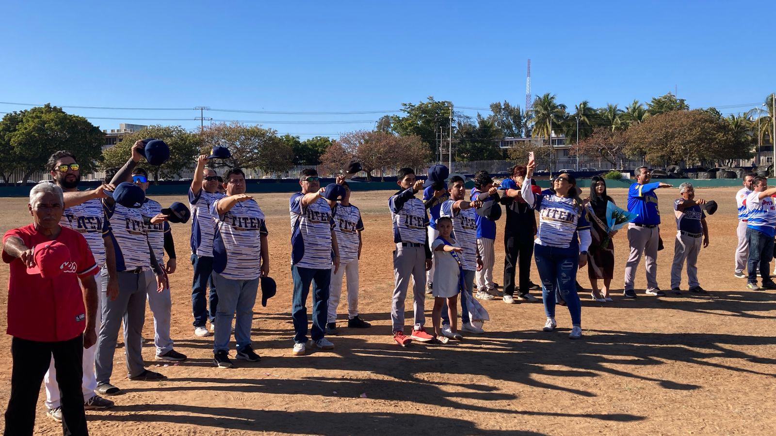 $!Cantan playball en Liga de Beisbol Intersindical, en la UAS