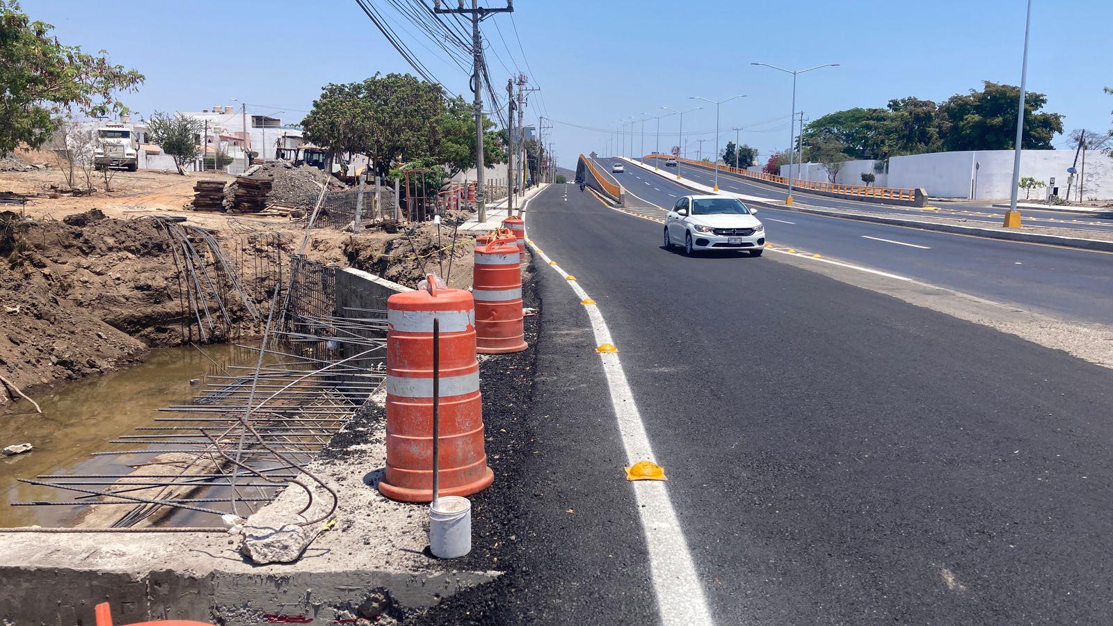 $!Abren carril inferior de sur a norte en el nuevo puente del Libramiento Colosio, en Mazatlán